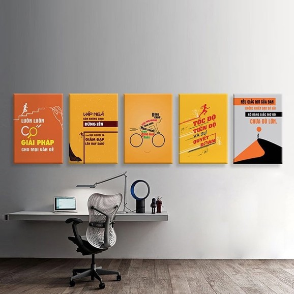 🔥Hot Deal🔥  15 Tranh Động Lực - Tranh Slogan Trang Trí Văn Phòng - Nhận Thiết Kế Tranh Canvas Theo Yêu Cầu CV-046