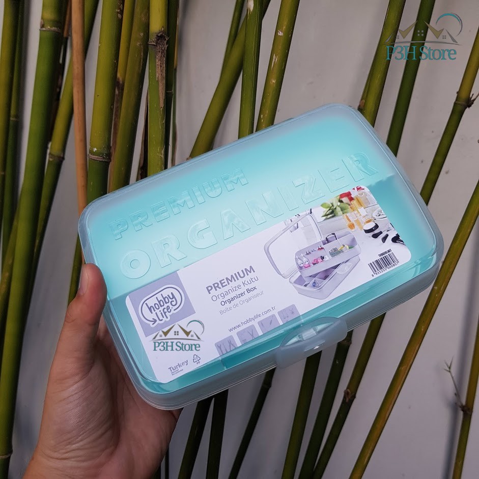 Hộp nhựa đa năng Lock&amp;Lock Hobby Life khay chia ô 2 tầng THB606