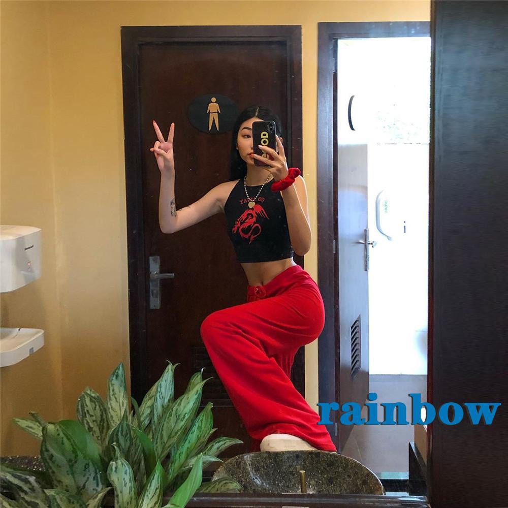 quần ống rộng Lưng Cao Phối Bèo Màu Trơn Thời Trang Cho Nữ | BigBuy360 - bigbuy360.vn