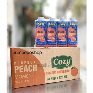 Thùng 24 hộp trà sữa đào/trà tắc mật ong/trà đào sả/trà vải COZY