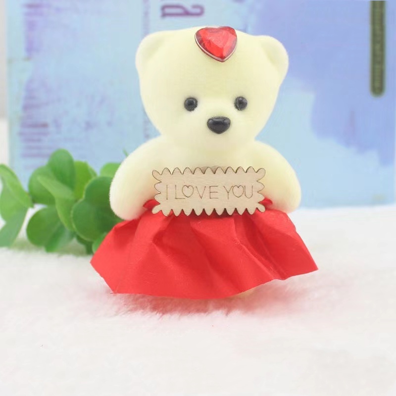 Gấu Teddy Nhồi Bông Cỡ Nhỏ Dễ Thương Dùng Làm Quà Tặng Diy