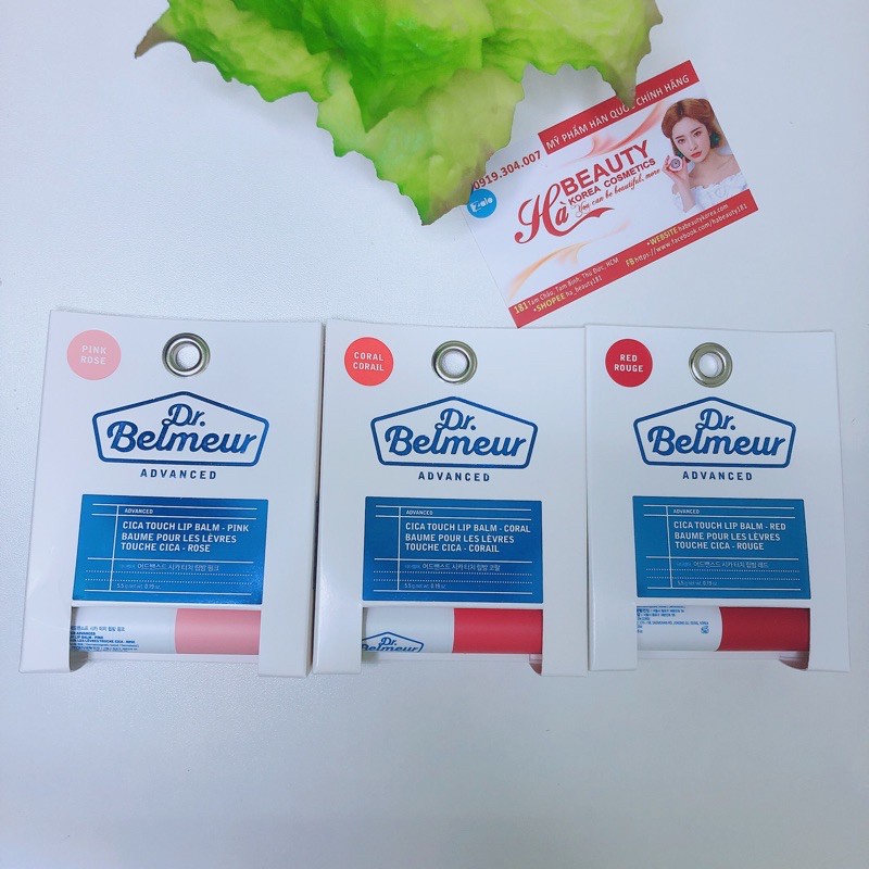 (AUTH_Korea)Son dưỡng môi có màu Dr.Belmeur Cica Touch Lip Balm The Face Shop | BigBuy360 - bigbuy360.vn