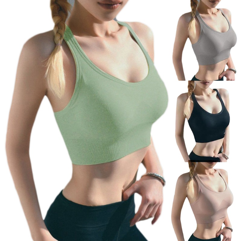Áo Ngực Thể Thao Sát Nách Có Gọng Tháo Rời Được Thời Trang Cho Nữ