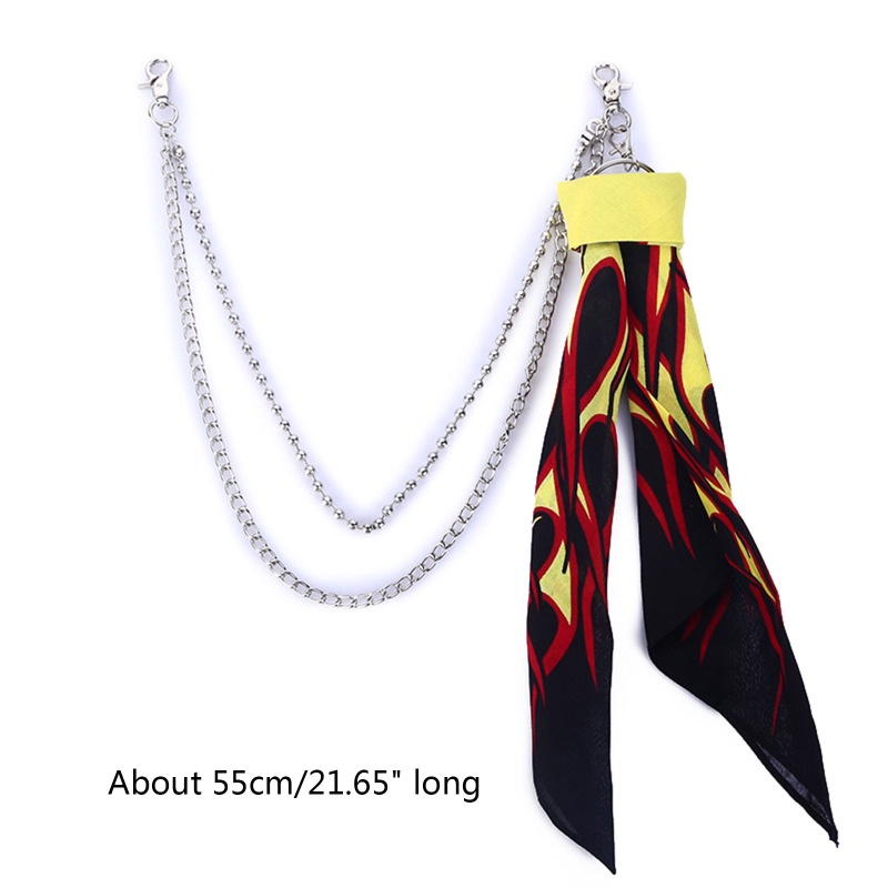 Ví Đựng Tiền Xu Phối Dây Xích Phong Cách Punk Hip Hop Cá Tính