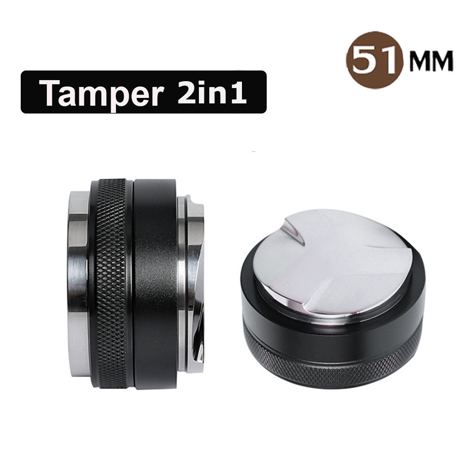 Tamper OCD 2 đầu size 51mm ( Dụng cụ nén kết hợp phân bổ cà phê )