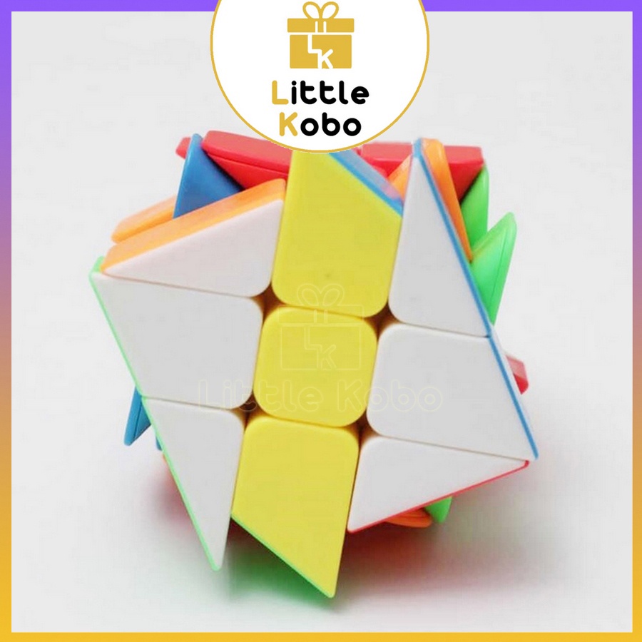 Rubik Windmill Cube Stickerless MoYu MeiLong MFJS Rubic Biến Thể Đồ Chơi Trí Tuệ