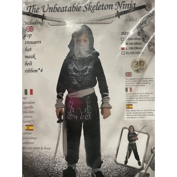 Bộ hoá trang Haloween Ninja kèm phụ kiện