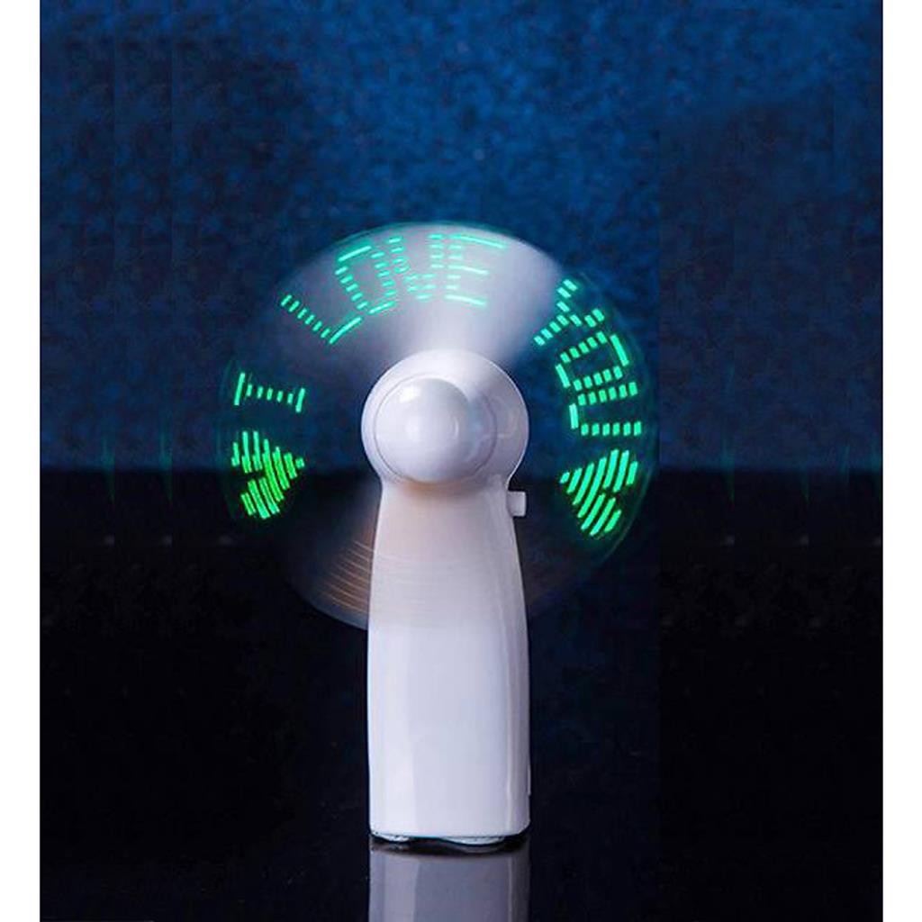 Quạt Cầm Tay Chạy Chữ I Love You Điện Tử (Màu Ngẫu Nhiên) -dc4003 | BigBuy360 - bigbuy360.vn