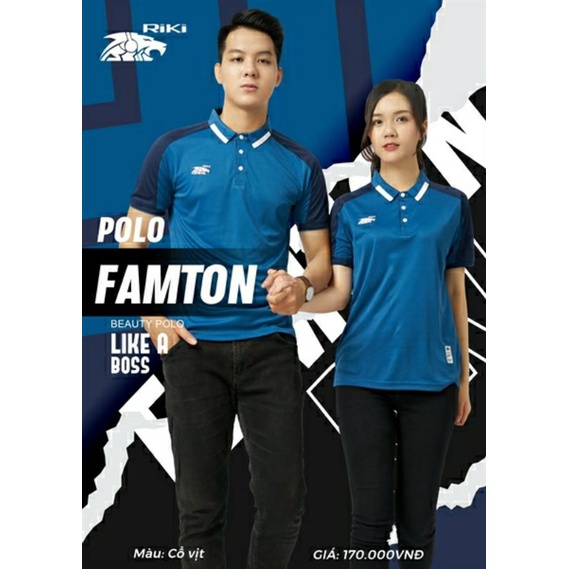 ÁO POLO FAMTON RIKI ĐỦ MÀU VẢI GÂN SIÊU MÁT CỰC  CHẤT