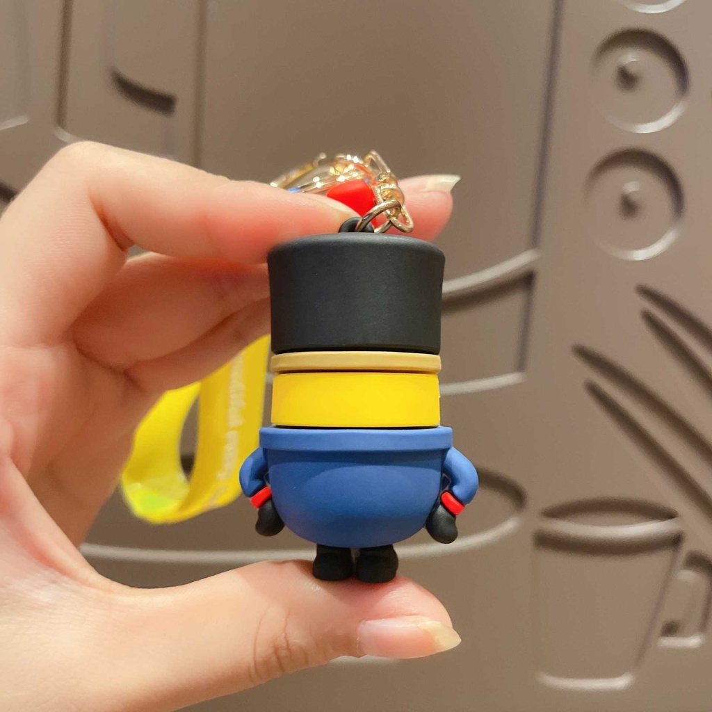 Móc Khóa Hình Minions Kevin / Stuart / Bob Bằng Silicone