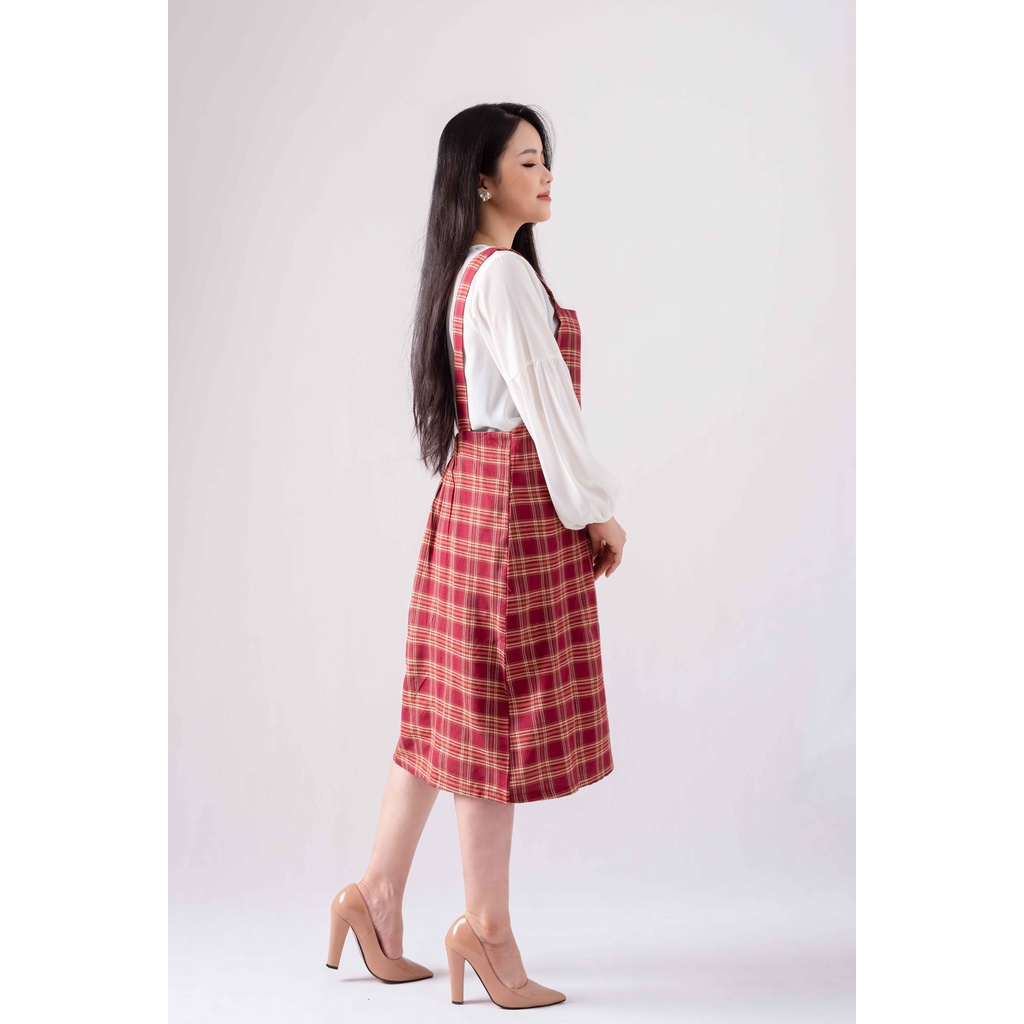VÁY YẾM KẺ CARO DÁNG XUÔNG SIEU XINHH Juka Shop