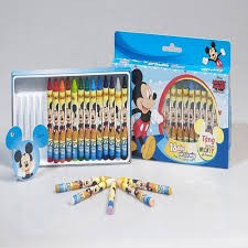 [Mã LIFEB04ALL giảm 10% tối đa 15K đơn 0Đ] BútSápMàuMickey,Elsa,Ôtô18màu,24màuChuẩnXịn