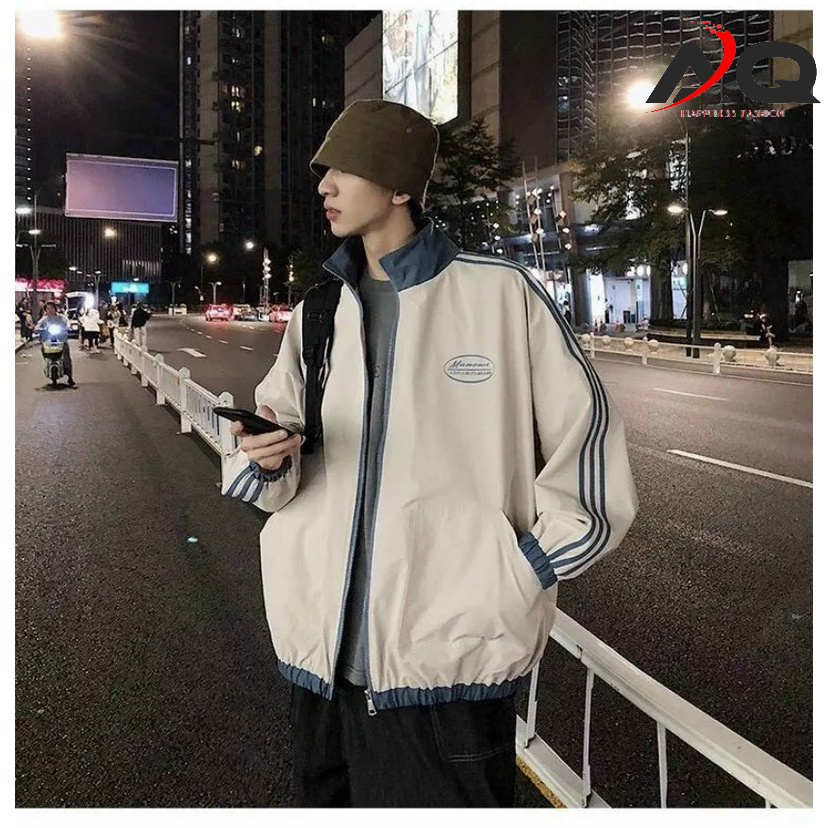 Áo khoác bomber thêu MARCUS áo dù bomber chất mero đẹp xịn xò chuẩn shop AQ STORE