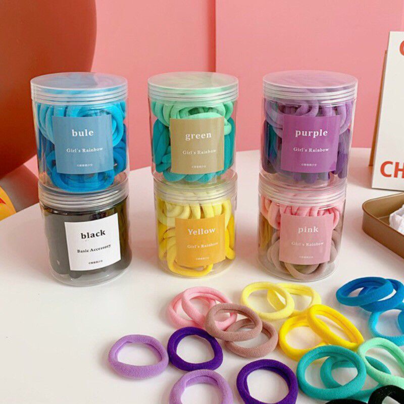 Chun Hàn buộc tóc hộp 50c pha màu siêu xinh