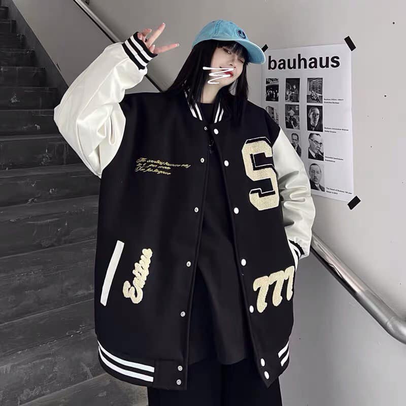 Áo Khoác Gió Bomber Chữ S Unisex Freesize Samsam4896