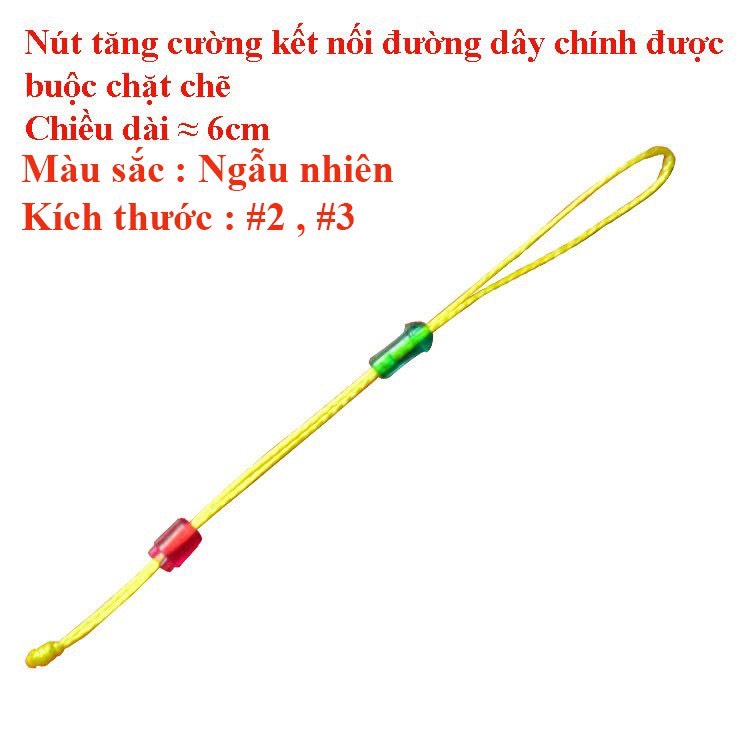 Dây PE nối đầu cần câu đài , dây dù PE săn hàng chống nổ trục cao cấp , gia cố cực kỳ chắc chắn ( đồ câu coye )