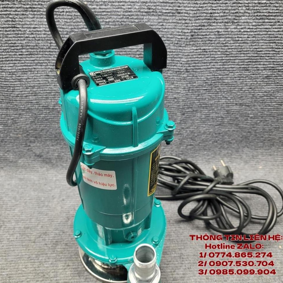 Máy bơm nước chìm | Bơm tõm 370W 25 lít/ phút ( Cam kết lõi đồng 100%) - SIÊU BỀN