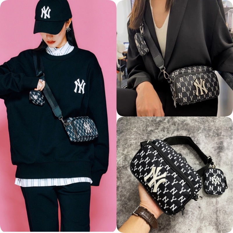 (Hàng Xuất Xịn)Túi mono đen hoạ tiết