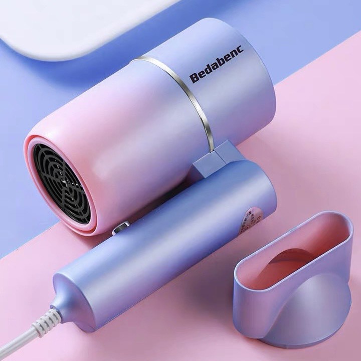 Máy Sấy Tóc Mini Bedabenc Tạo Kiểu Tóc Chuyên Nghiệp Có Ánh Sáng Xanh Dưỡng Tóc Mượt Độ Ấm Ổn Định Gấp Gọn Mst001 Chất L