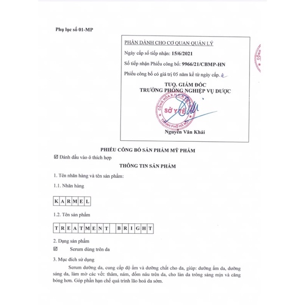 Bộ Đôi Serum Mụn DETOX-TREATMENT BRIGHT-KARMEL -Sạch Mụn,Sáng Da,Mờ Thâm Nám