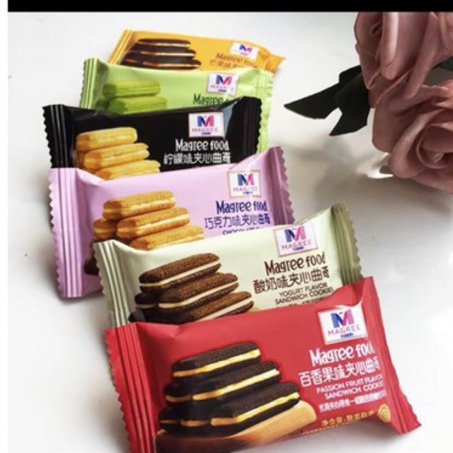 Bánh quy xốp kẹp kem Magree 6 vị đài loan | BigBuy360 - bigbuy360.vn