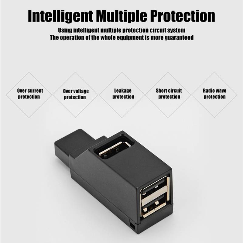 Bộ chia 3 cổng USB 3.0 cho Laptop PC USB 2.0&lt;br&gt;