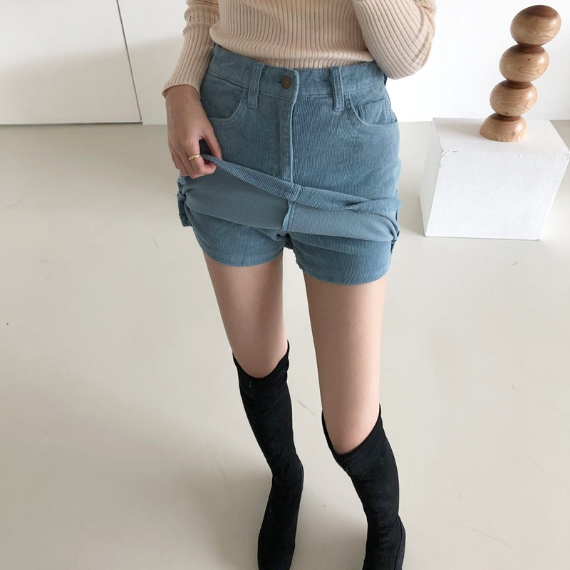 (ORDER) Chân váy dáng chữ A nhung tăm xẻ vạt ôm body gợi cảm Hàn Quốc New 2020 | BigBuy360 - bigbuy360.vn