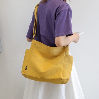 Túi tote đeo chéo vải canvas dày bền bỉ, kháng nước thời trang đeo đi học đi chơi - Hazis Store