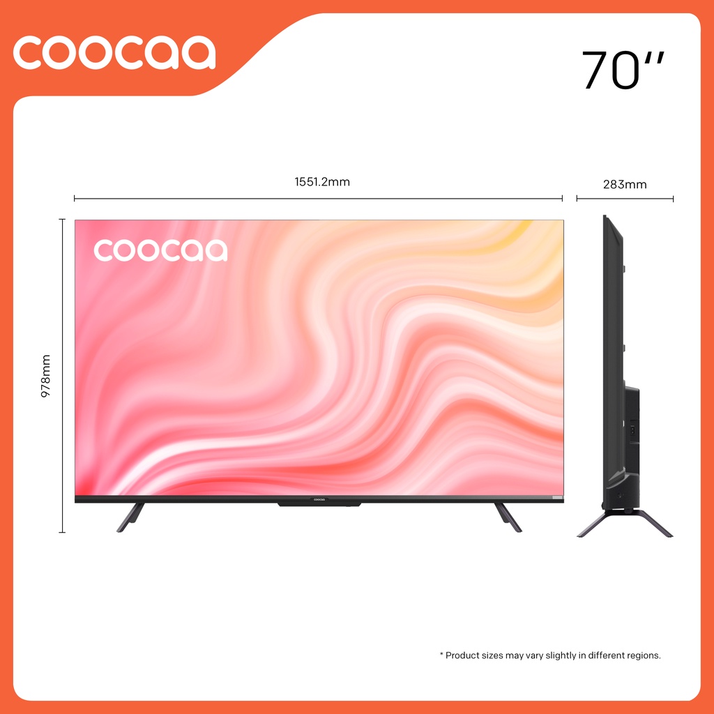 Smart Google Tivi Coocaa 4K 70 Inch - Model 70Y72 - Miễn phí lắp đặt
