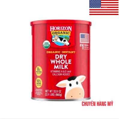 BILL AIR - Date 2025 Sữa Tươi Dạng Bột Horizon Organic 870g cho bé từ 1 tuổi