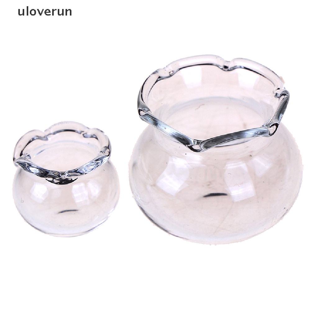 Bể Cá Bằng Thủy Tinh Trong Suốt Tỉ Lệ 1: 12 Trang Trí Nhà Búp Bê