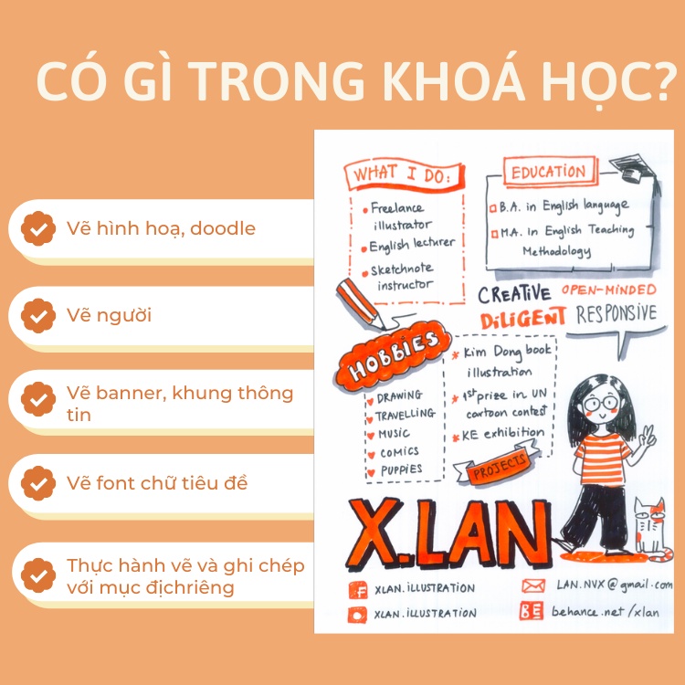 Khoá học Ghi chép hình ảnh sáng tạo -