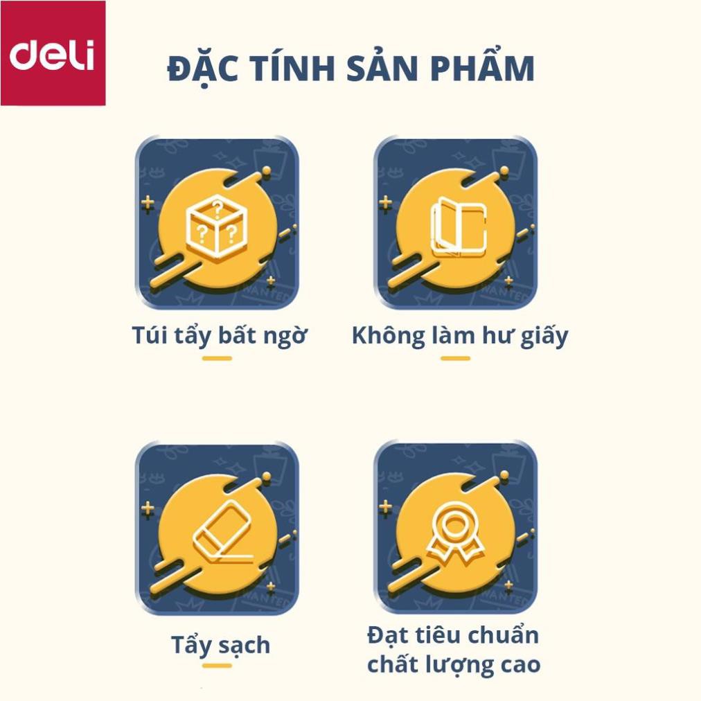 Tẩy hình dáng phi hành gia Deli mẫu ngẫu nhiên - 71087 [Deli]