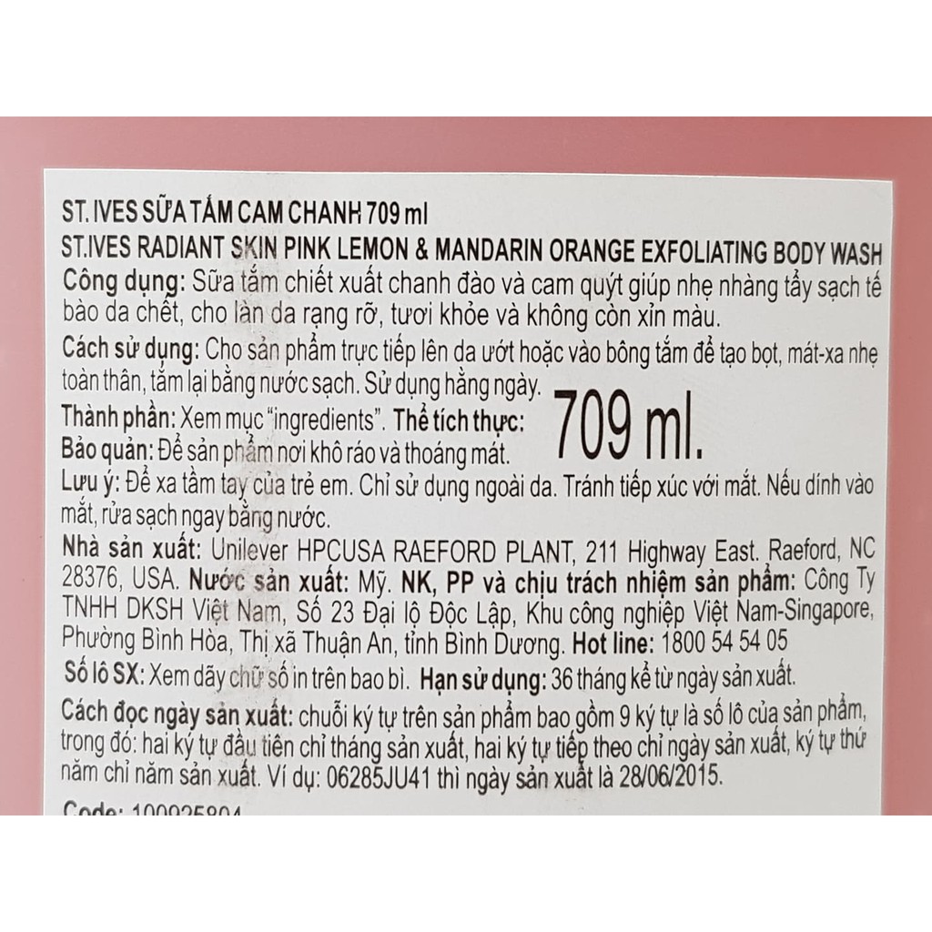 Sữa Tắm Tẩy Tế Bào Chết St.Ives 650ml USA | BigBuy360 - bigbuy360.vn