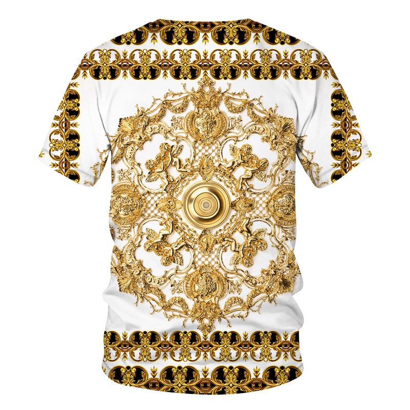 Áo Thun baju Ngắn Tay Cổ Tròn In Hình Đầu Sư Tử 3d Mẫu Mới Nhất Năm 2021 Thời Trang Mùa Hè Cho Nam Và Nữ