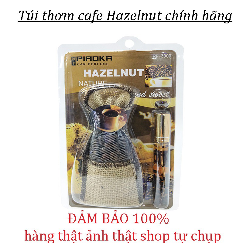 Túi thơm kèm lọ tinh dầu hương cafe HAZELNUT loại 1