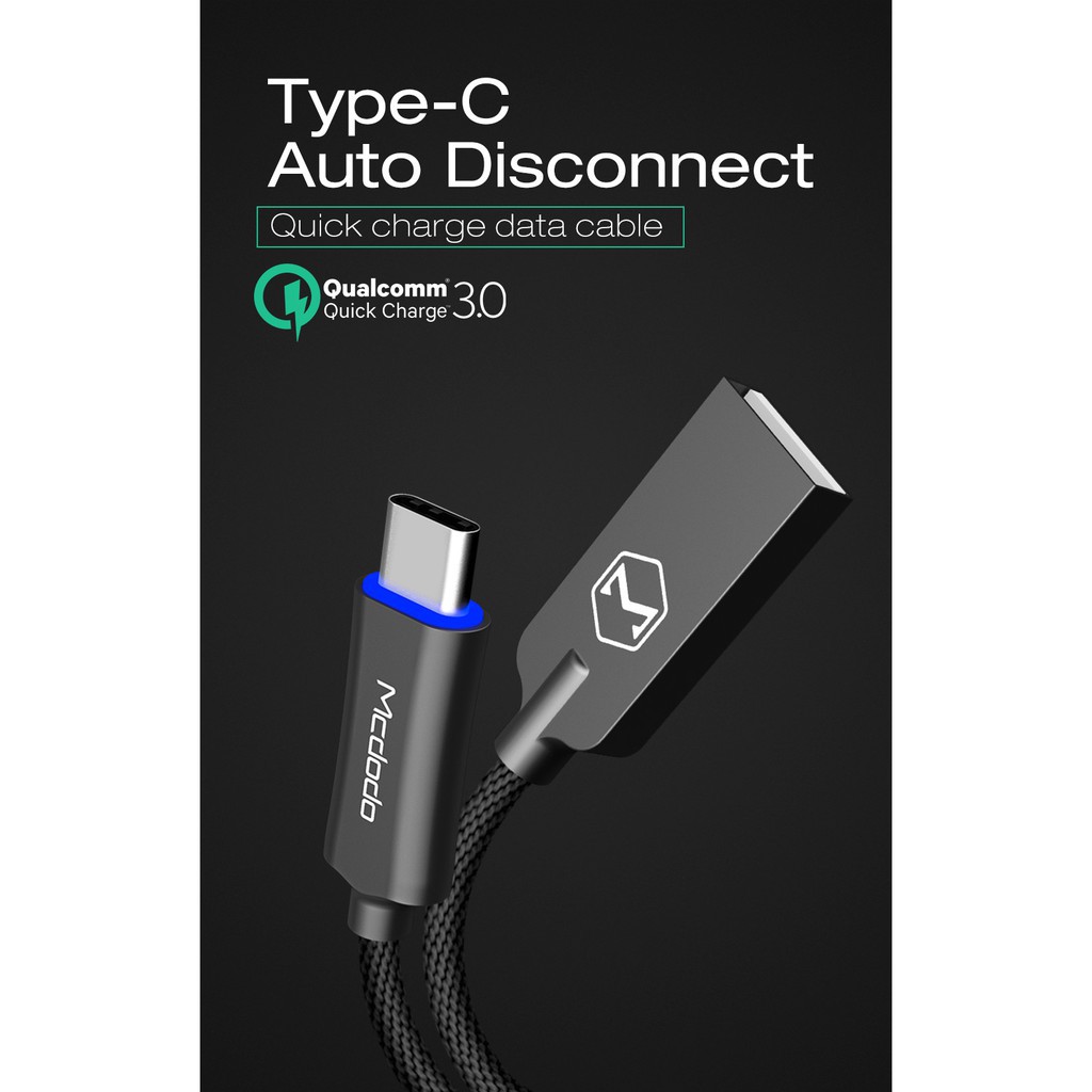 Dây Cáp Sạc Nhanh Mcdodo  Đầu USB Type-C/L Micro USB Cho Điện Thoại fro táo
