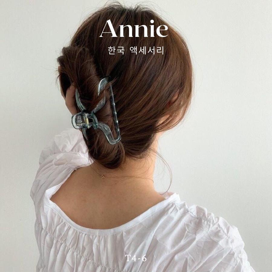 Kẹp tóc càng cua trong suốt nhiều màu phong cách Hàn Quốc dành cho nữ ANNIE