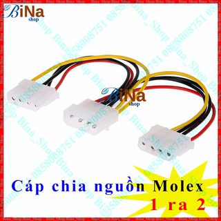 Cáp chia nguồn Molex 4pin từ 1 ra 2