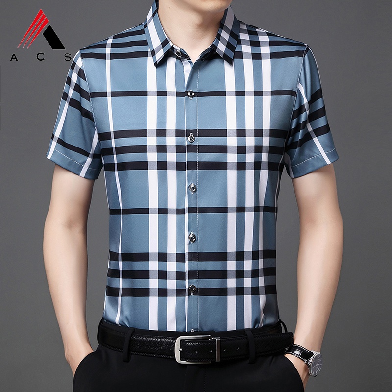 Áo Sơ Mi Ngắn Tay In Họa Tiết Thời Trang Công Sở Dành Cho Nam