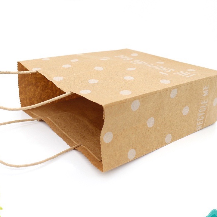 Túi giấy kraft nâu  KÍCH CỠ: 22x8x24 cm (dài x hông x cao) đựng quà tặng quần áo, hoa khô, hàng handmade
