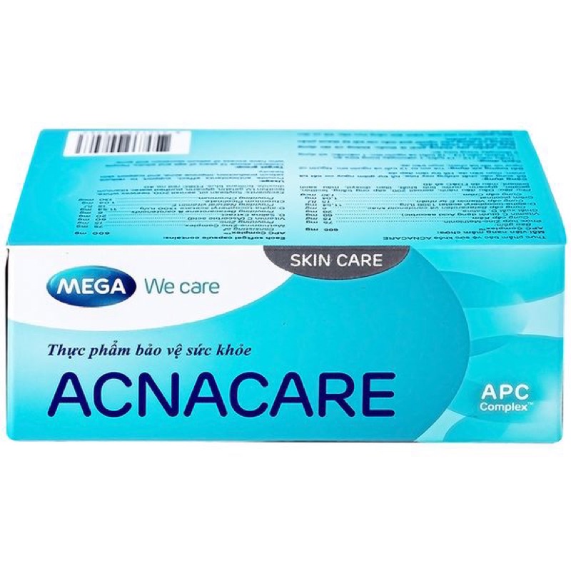 Acnacare Viên uống ngắn ngừa mụn giảm tiết dầu - Nhà Thuốc Da Liễu 24h