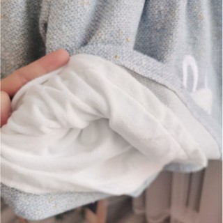 Váy thu đông thỏ trắng cho bé