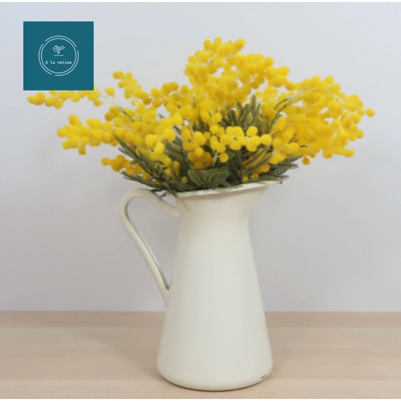 Cành hoa Mimosa nhân tạo cao cấp 38cm