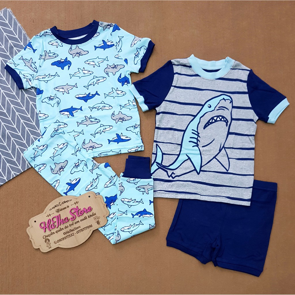 Pijama / Set 2 Bộ Ngắn và Dài Bé Trai (16-33kg)