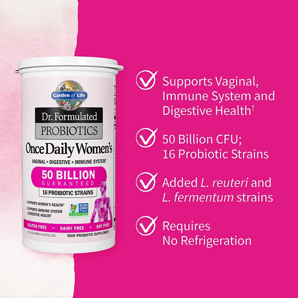 Lợi khuẩn Garden of Life Dr. Formulated Once Daily Women’s Probiotics 30 viên