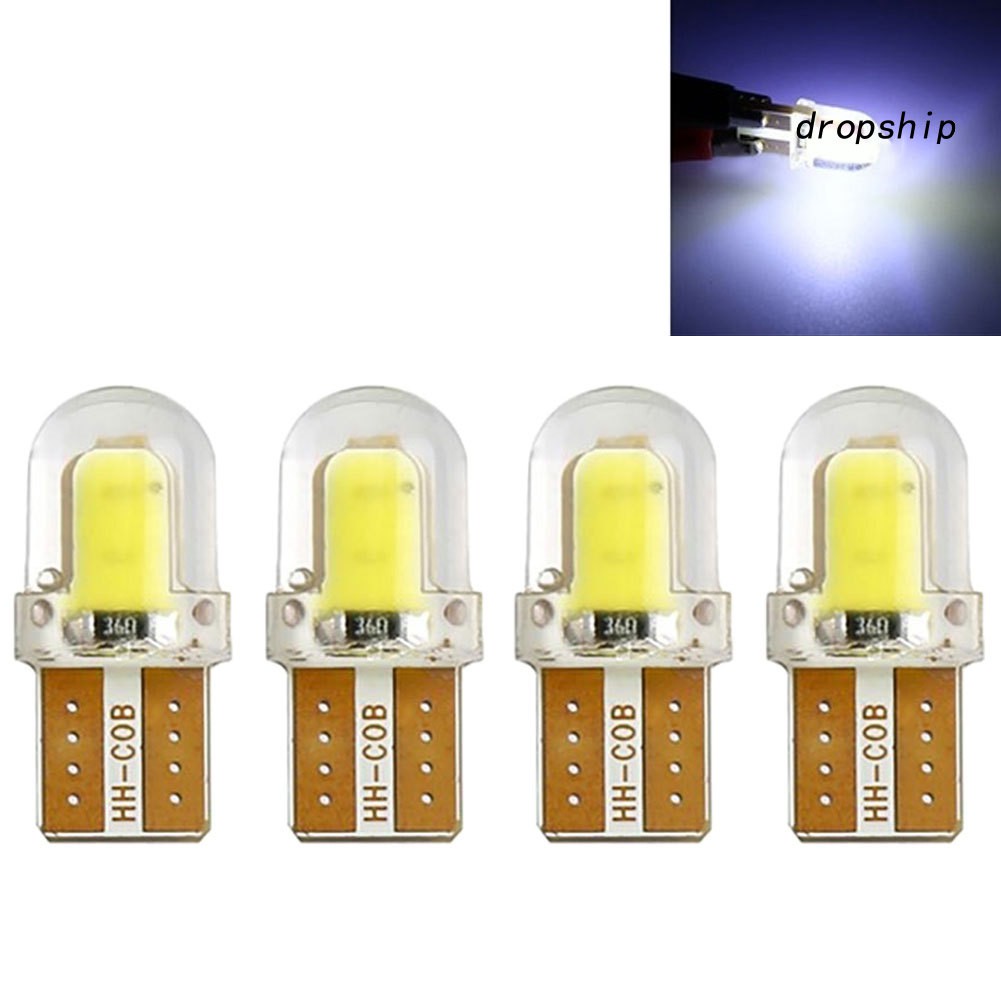 Set 4 bóng đèn led t10 w5w 12v chuyên dụng cho xe hơi