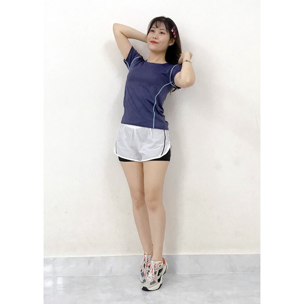 Áo Tập Gym, Yoga - Áo Thun Nữ Tay Ngắn Thể Thao MS-02
