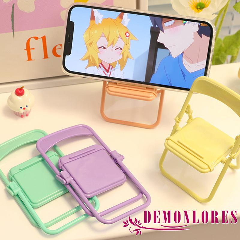 Giá Đỡ Điện Thoại/Máy Tính Bảng Cỡ Nhỏ Màu Trơn Gấp Gọn Tiện Dụng