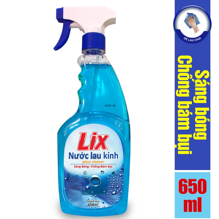 Nước lau kính Lix 650ml (K0004)